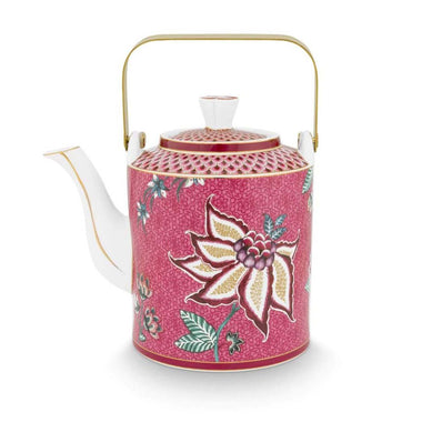 Pip Studio Oriental Flower Festival 1L Teapot - Pink